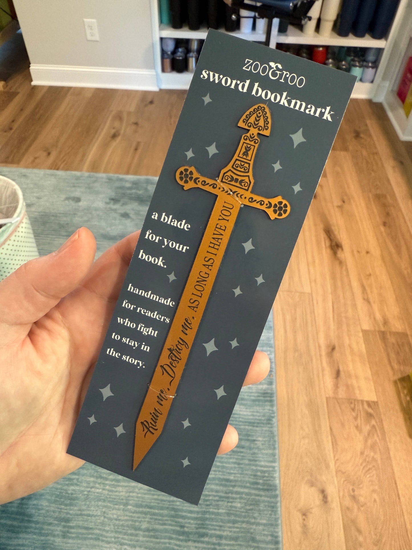 The Ever King sword bookmark officially licensed book merch