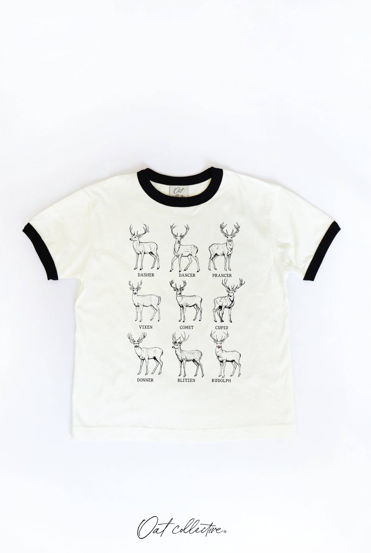 SANTA REINDEER'S Toddler Unisex Ringer Top