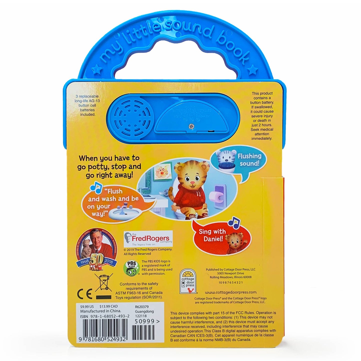 Daniel Tiger Potty Time! 3-Button Song Sound Book