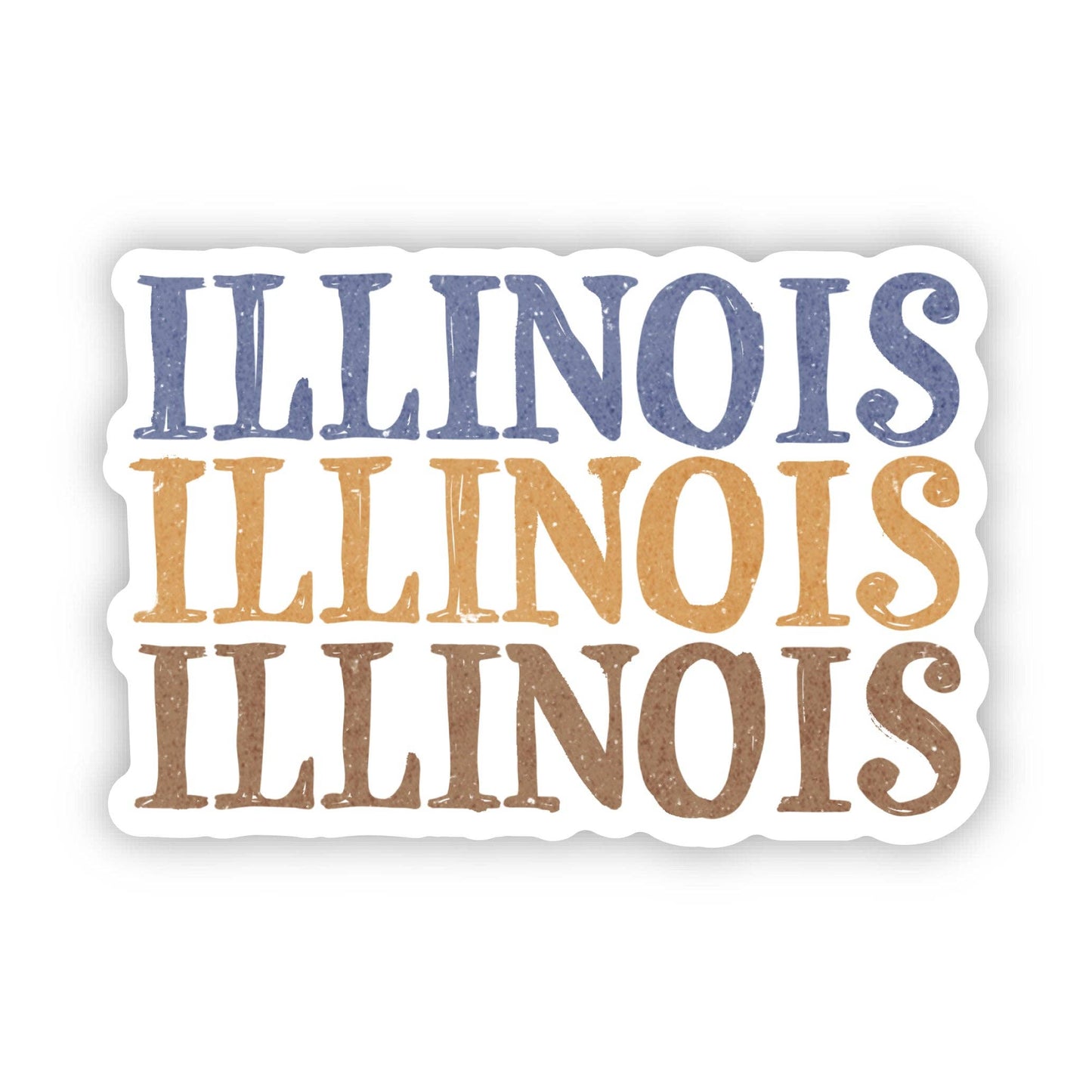 Illinois Text Sticker