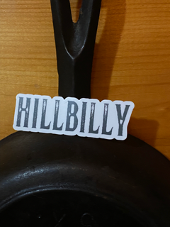 Hillbilly Die-cut Sticker- Appalachia Sticker, weatherproof