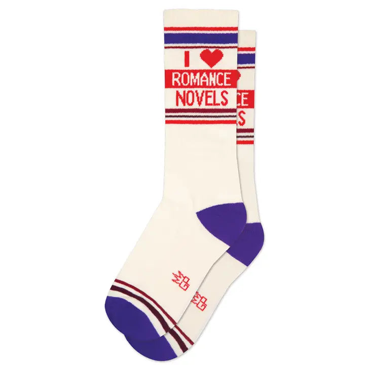 I <3 Romance Novels Gym Socks
