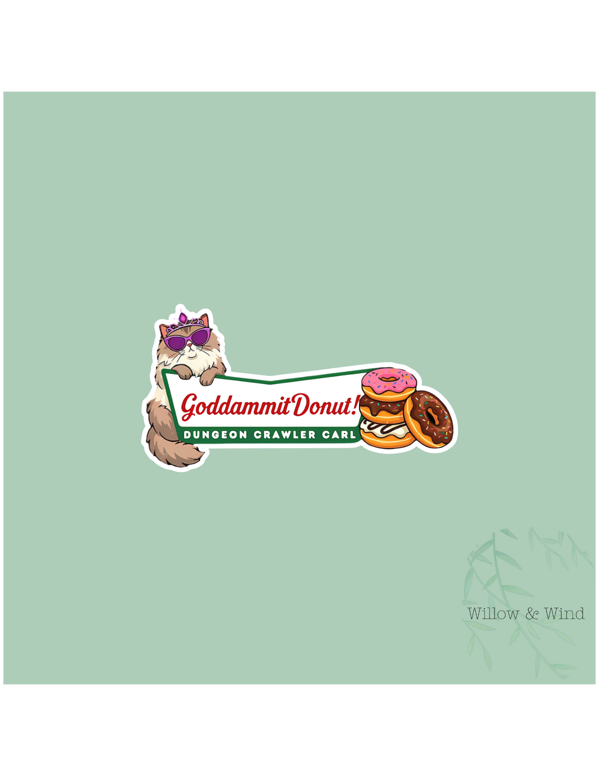 Goddammit Donut - Dungeon Crawler Carl Sticker
