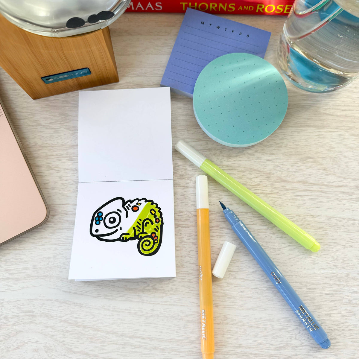 Pocket Pets Animal Designs 3x3 Mini Coloring Book for Adult