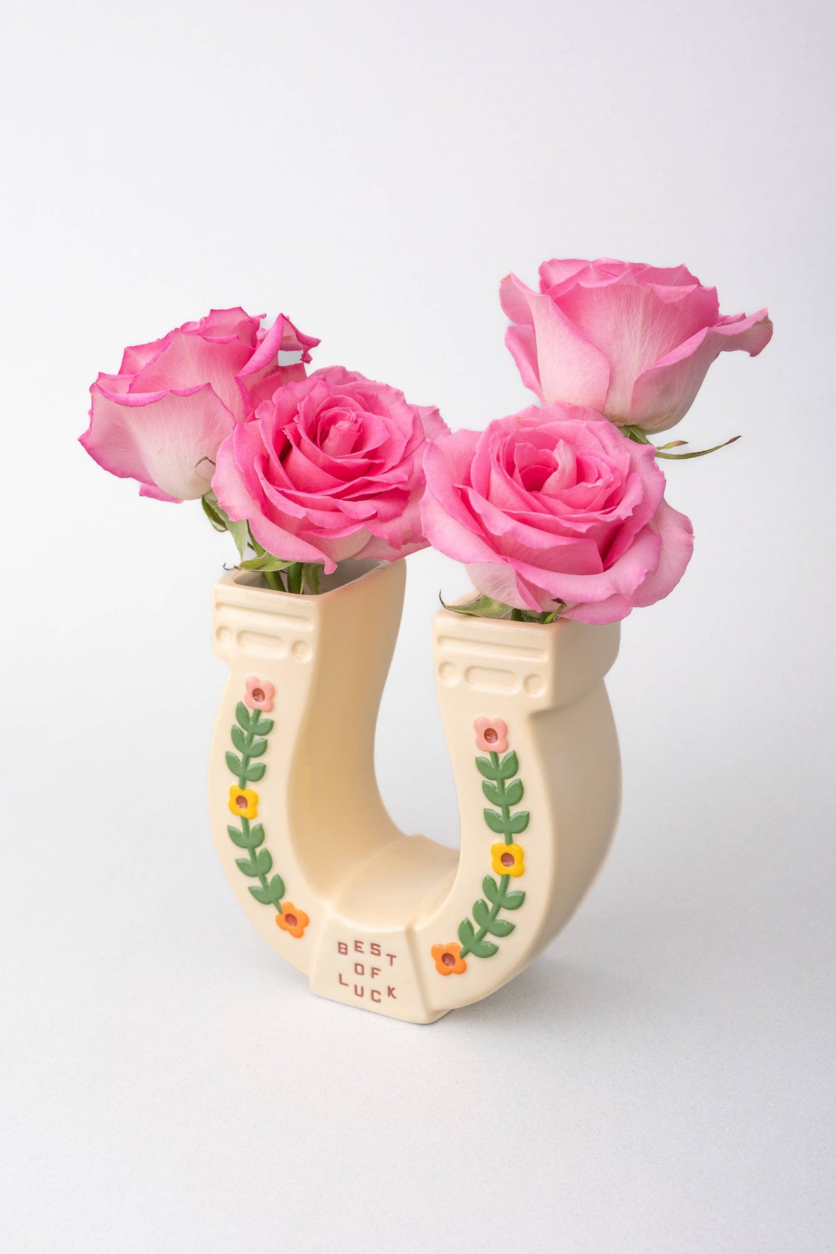 Ceramic Vase, Horseshoe
