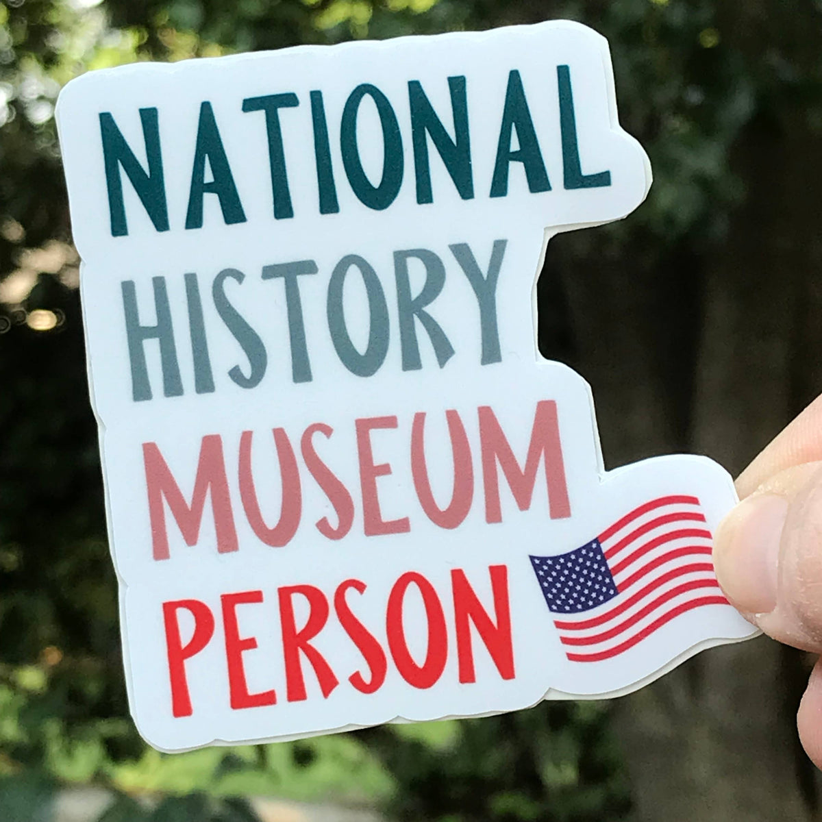 National History Museum Person 3" Vinyl Sticker