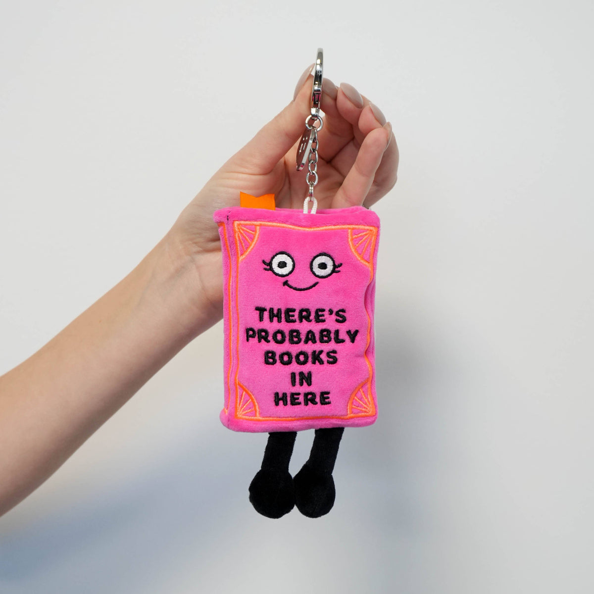 "There's Probably Books In Here" Book Plush Bag Charm