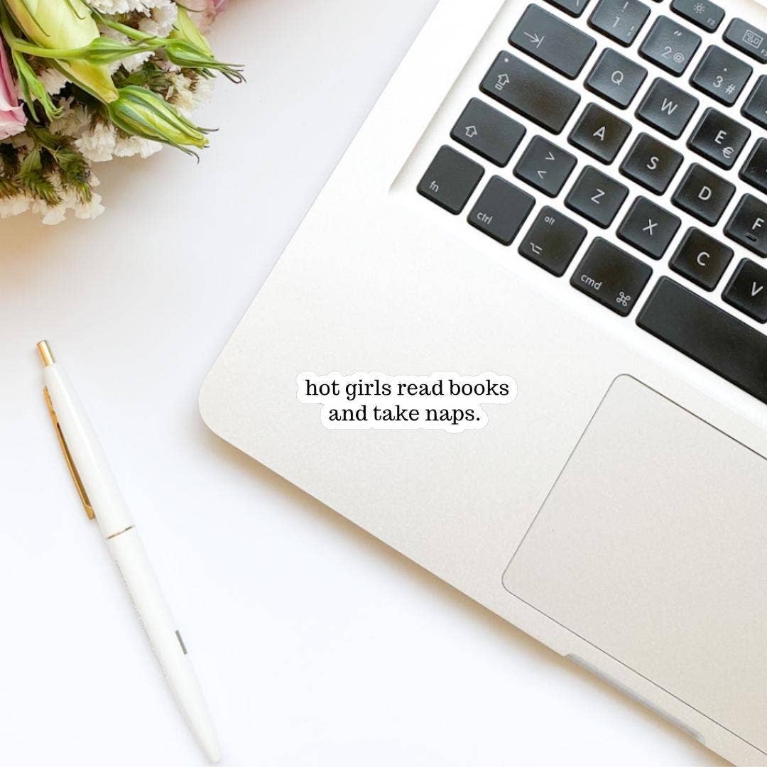 Hot Girls Read Books and Take Naps Sticker | Bookish