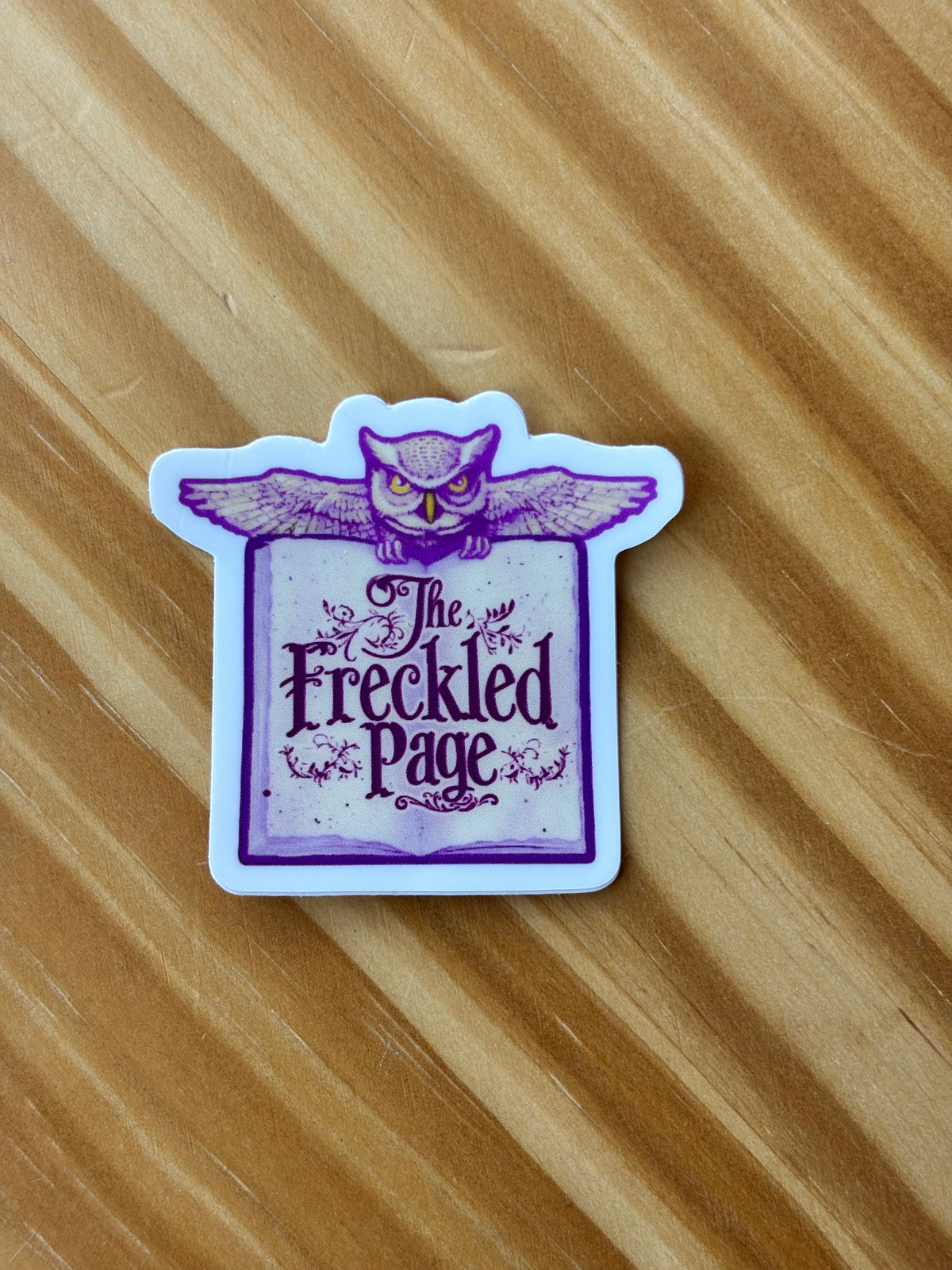 The Freckled Page Sticker