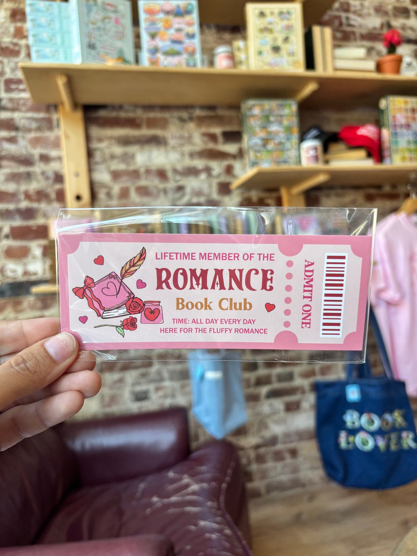 Romance Ticket Bookmark