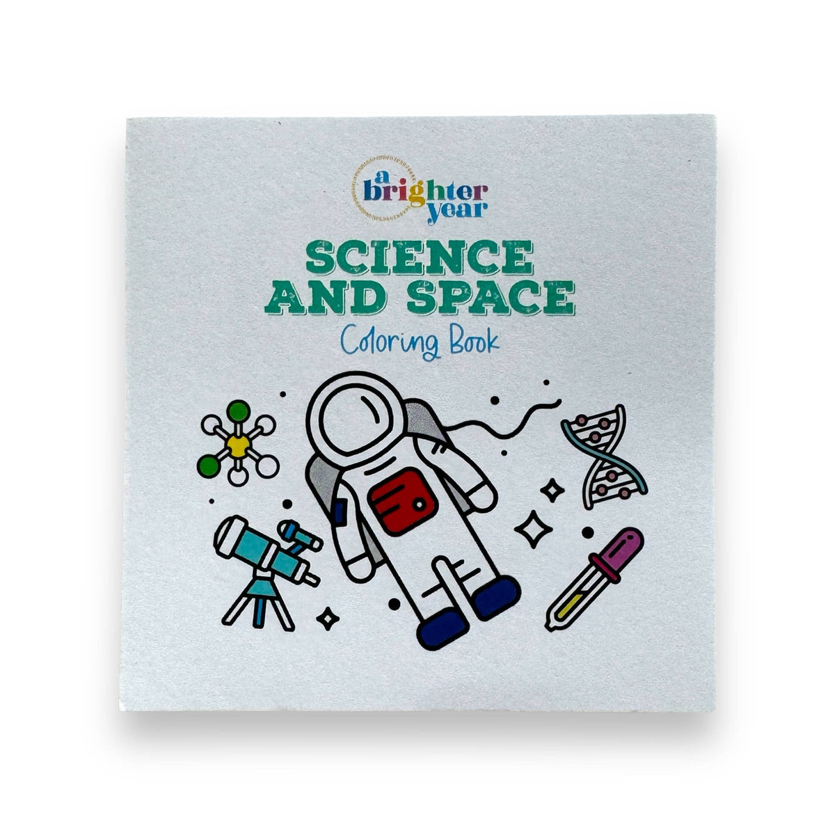 Science and Space Easy Tear Mini Coloring Book for Adult