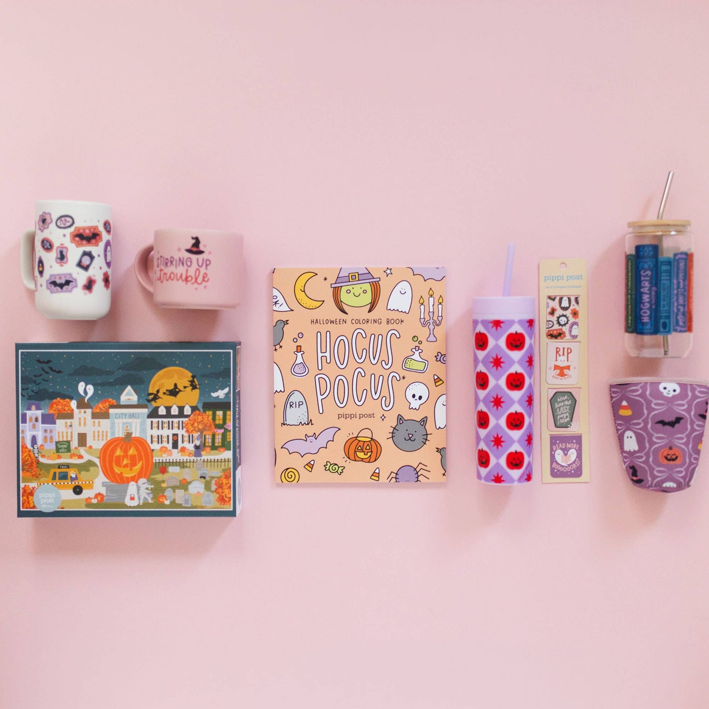 Spooky Cute Halloween & Bows Drink Sleeve