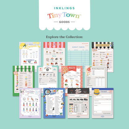 Inklings Tiny Town™ Play Notepad - Guest Check