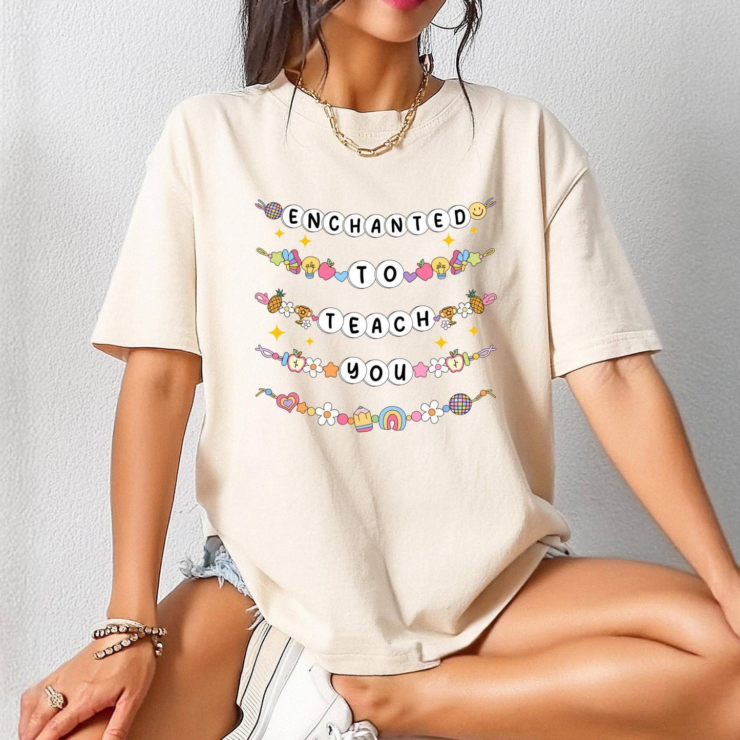 Comfort Colors Enchanted to Teach You Teacher Shirt,Cute Tee