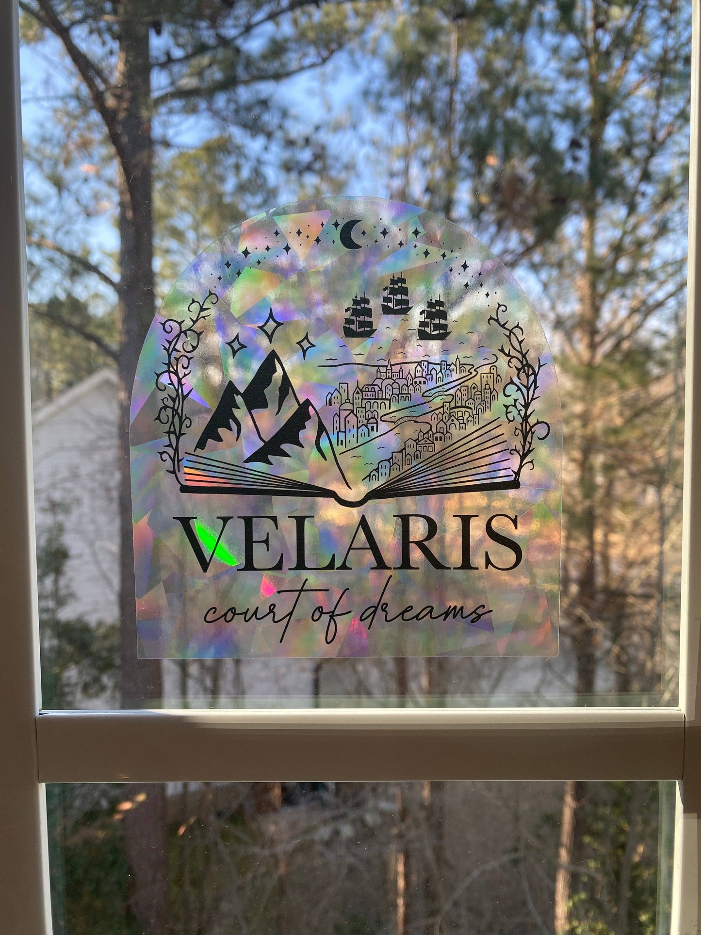 Velaris suncatcher rainbow prism window decal | ACOTAR merch