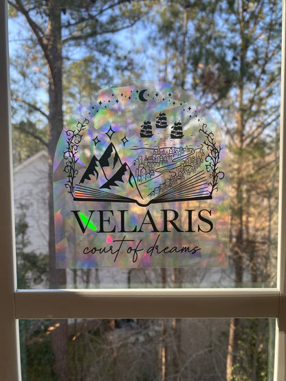 Velaris suncatcher rainbow prism window decal | ACOTAR merch