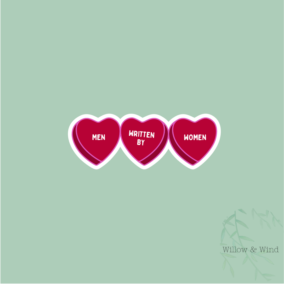 Men Written By Women - Bookish Sticker