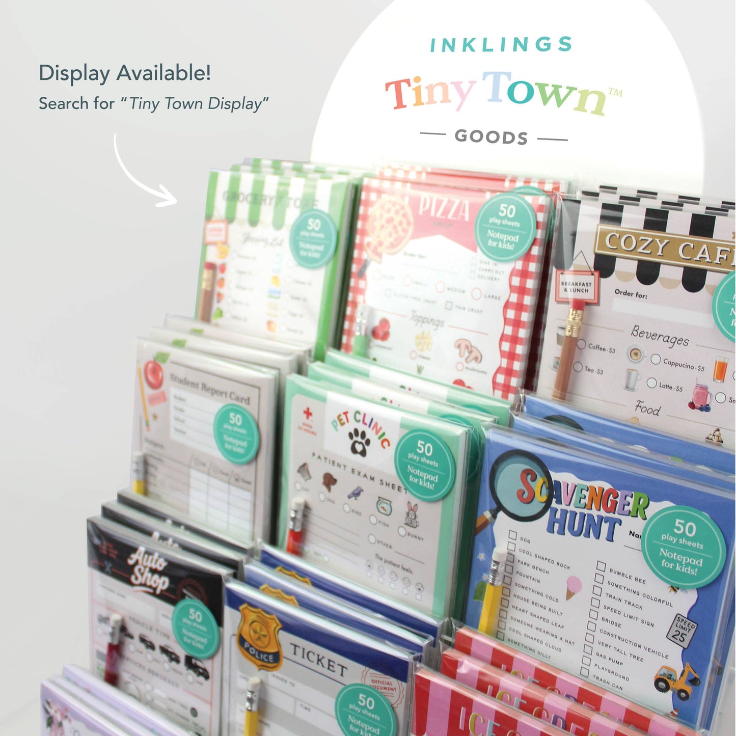 Inklings Tiny Town™ Play Notepad - Guest Check