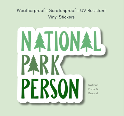 National Park Person 3" Vinyl Sticker