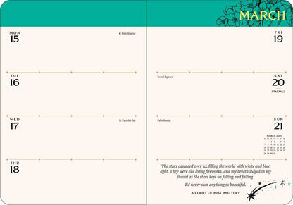 Court of Thorns and Roses 2027 Monthly/Weekly Planner Calendar