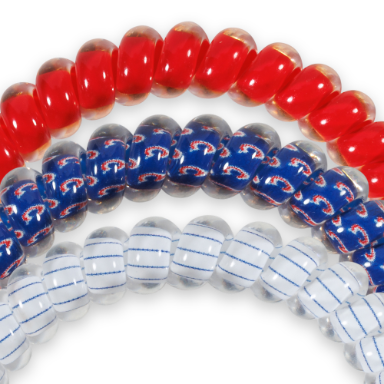 Spiral Hair Coils | Small | Chicago Cubs Hair Ties