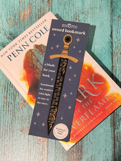 Kindred's Curse Saga "Royal Balls" sword bookmark - licensed