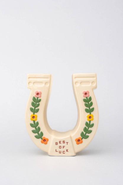 Ceramic Vase, Horseshoe