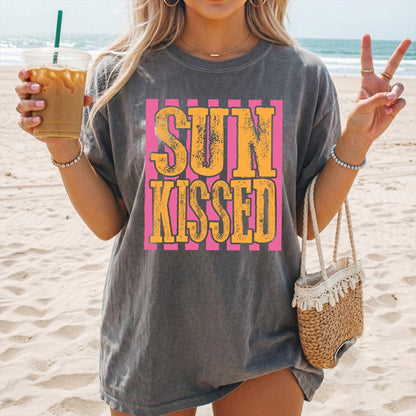 Comfort Colors Summer Shirt, Beach Bum, Sun Kissed Tee