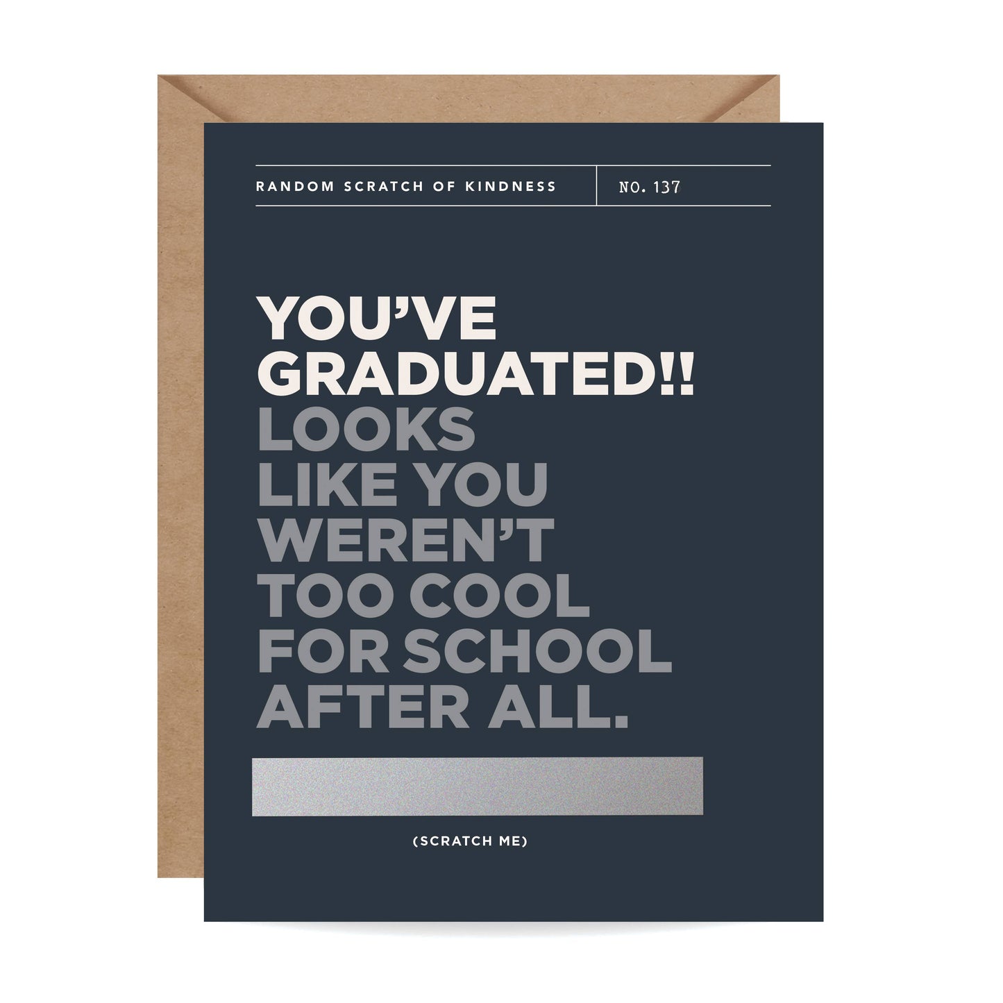 Scratch-off Card - Too Cool for School - Graduation