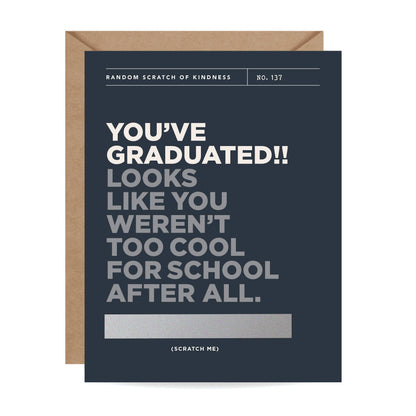 Scratch-off Card - Too Cool for School - Graduation