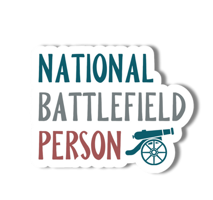 National Battlefield Person Vinyl Sticker