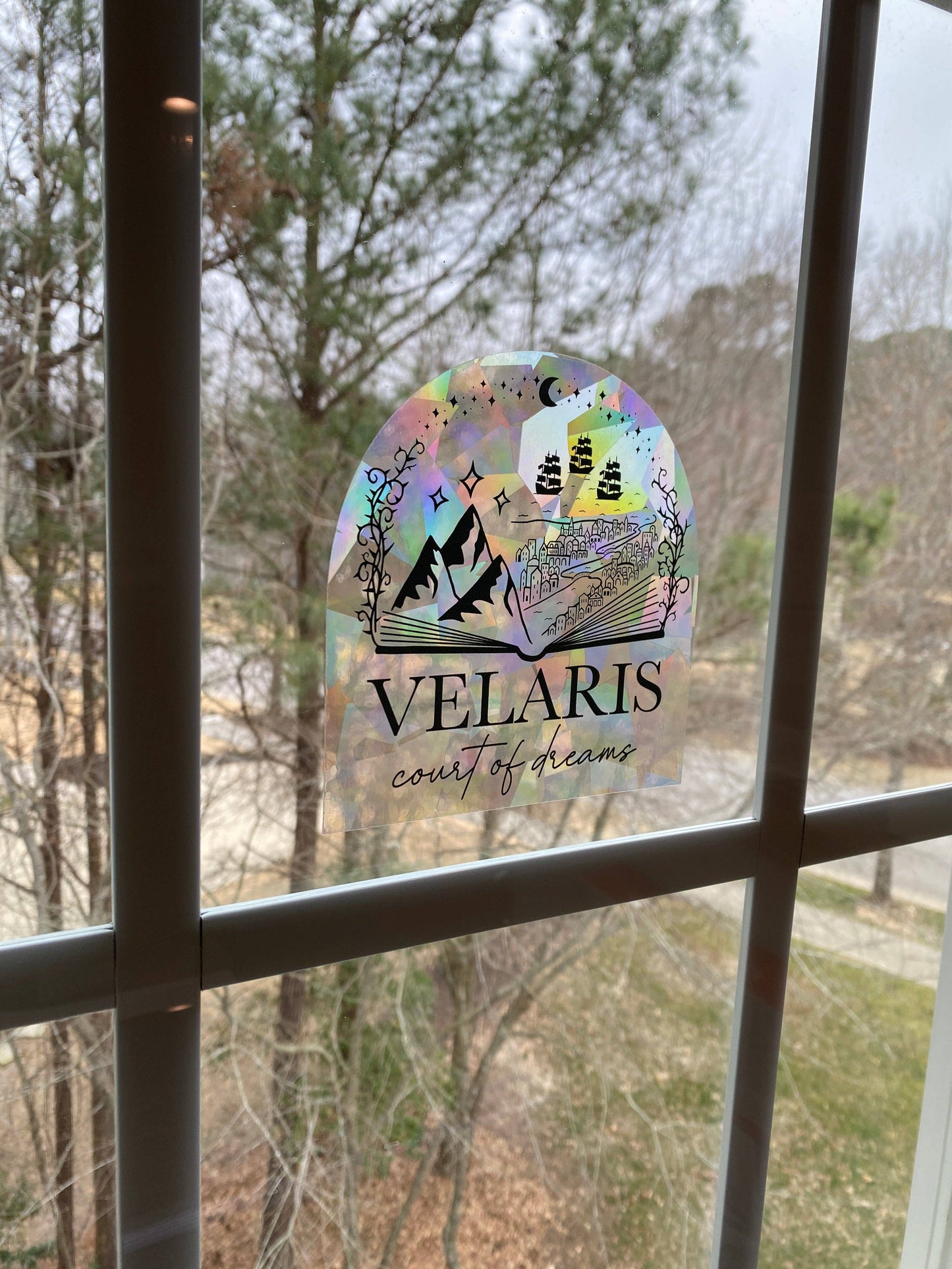Velaris suncatcher rainbow prism window decal | ACOTAR merch