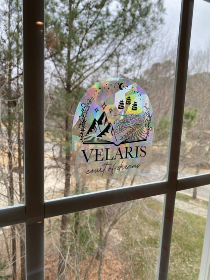 Velaris suncatcher rainbow prism window decal | ACOTAR merch