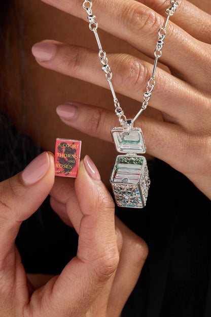 A Court of Thorns and Roses Book Charms Locket Necklace