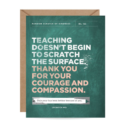 Scratch-off Card - Scratch The Surface - Teacher