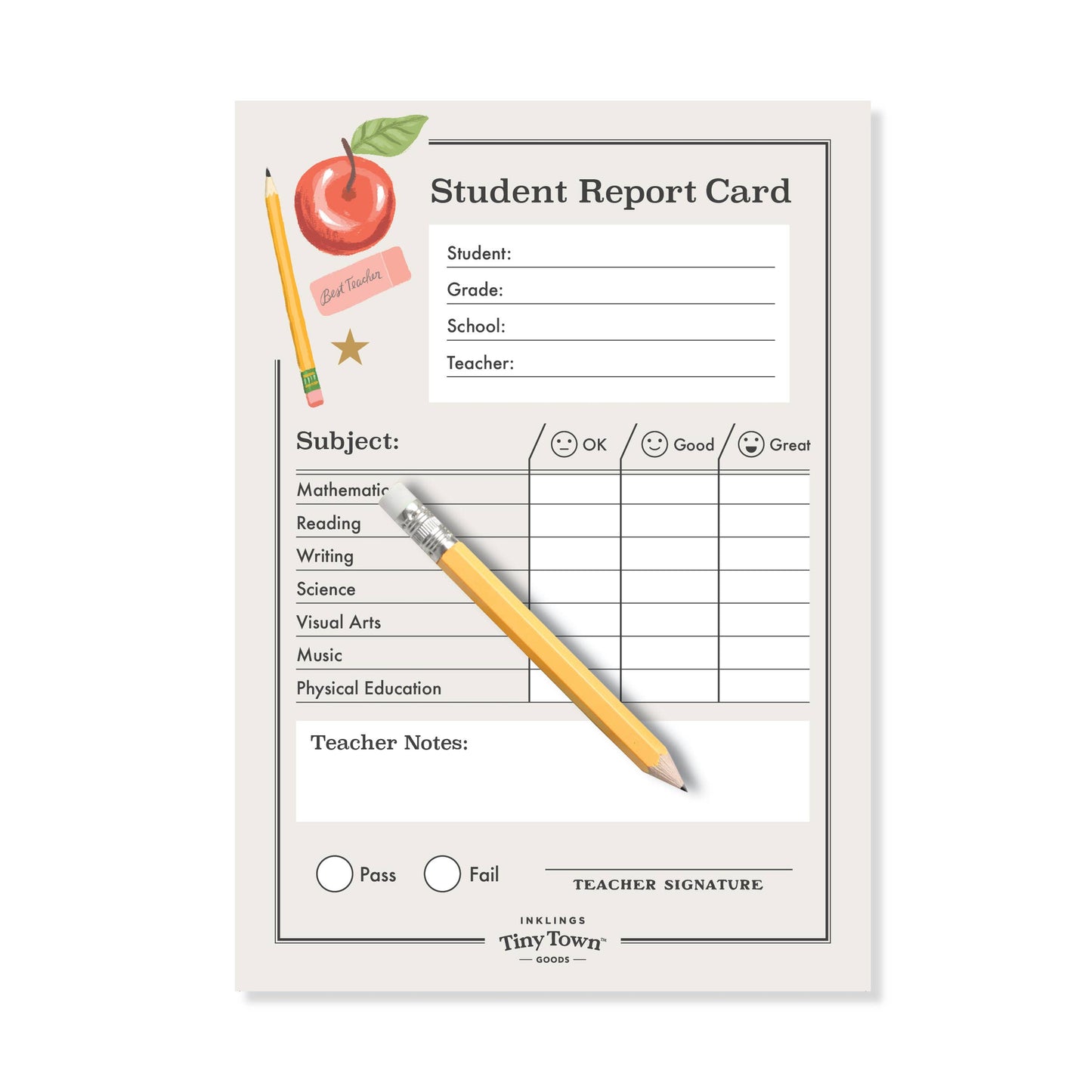 Inklings Tiny Town™ Play Notepad - Report Card
