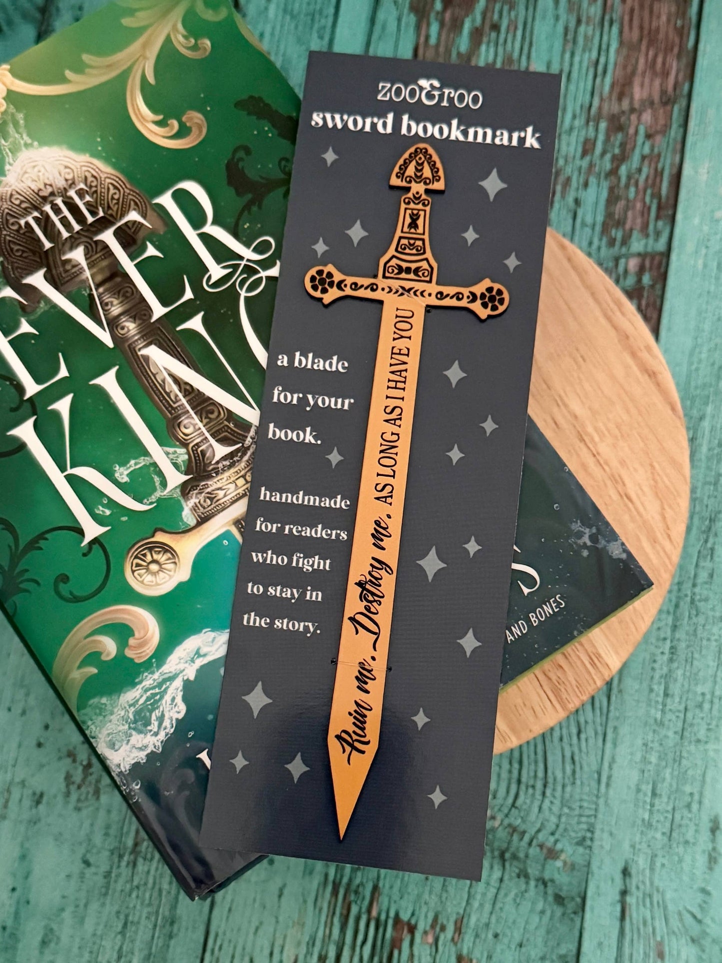 The Ever King sword bookmark  officially licensed book merch