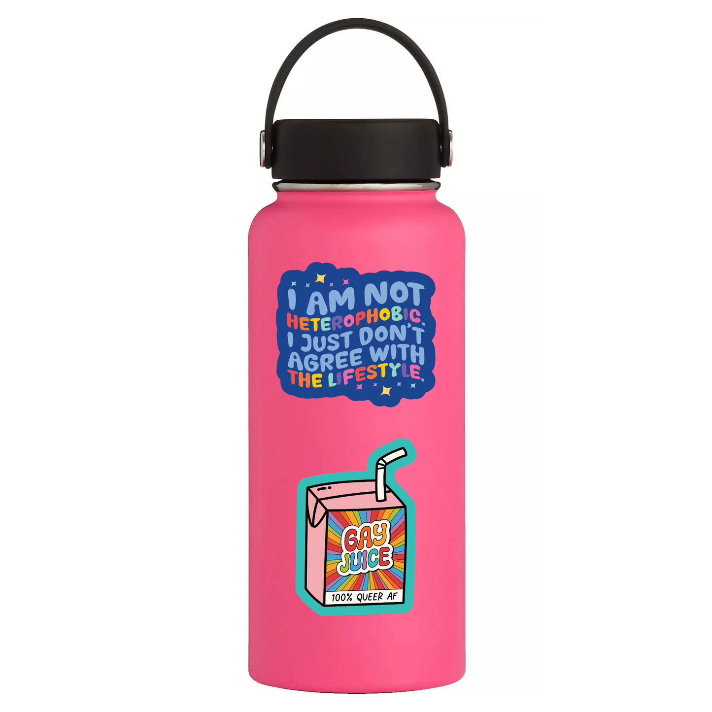 LGBTQ Bright Juice Box Cute Queer High Quality Vinyl Sticker