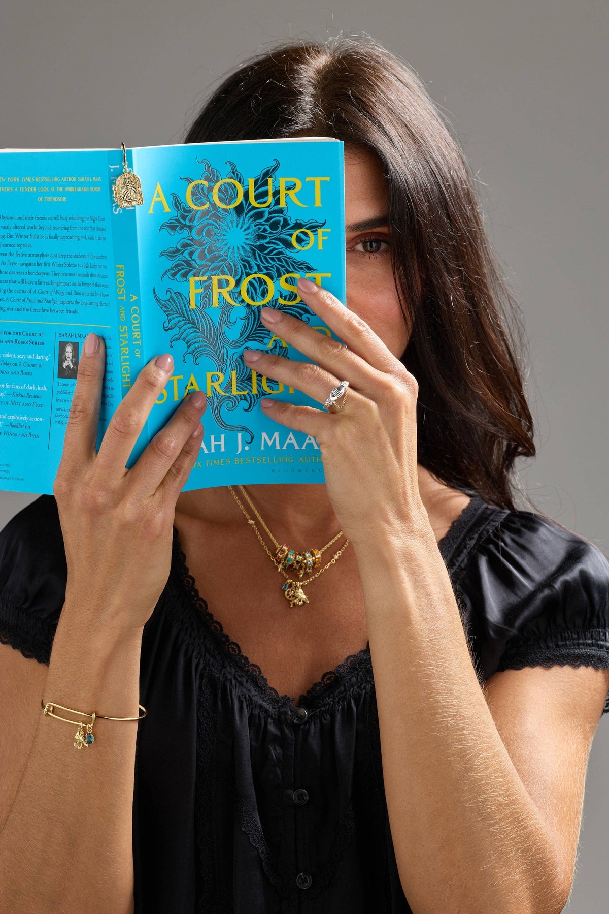 A Court of Thorns and Roses Book Acronym Bead Necklace