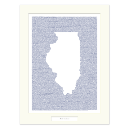 Illinois's Constitution Matted Print