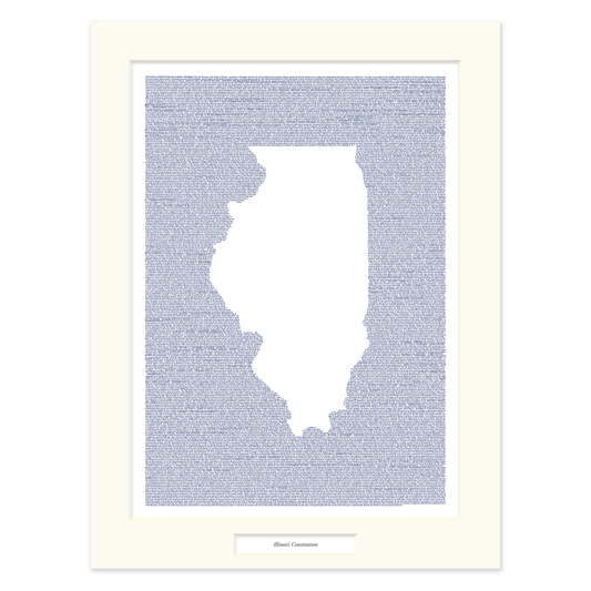 Illinois's Constitution Matted Print