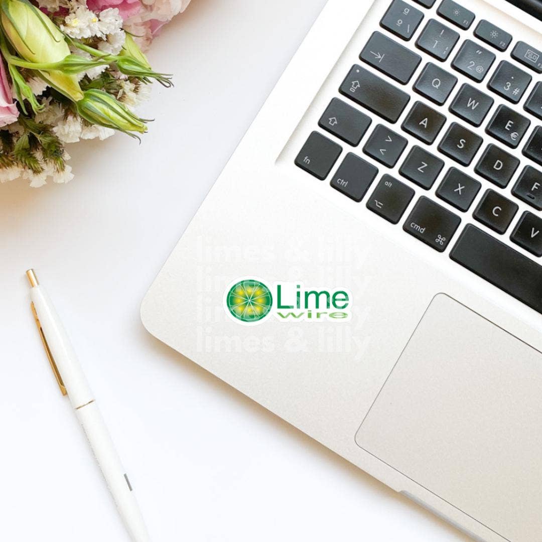 Limewire Logo Vinyl Sticker | Kindle Stickers | Y2K | 2000s