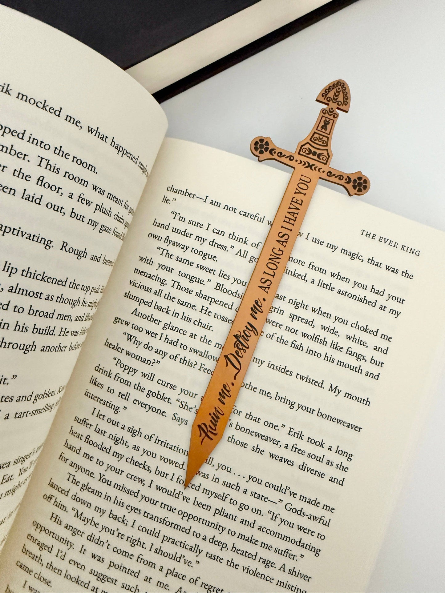 The Ever King sword bookmark  officially licensed book merch