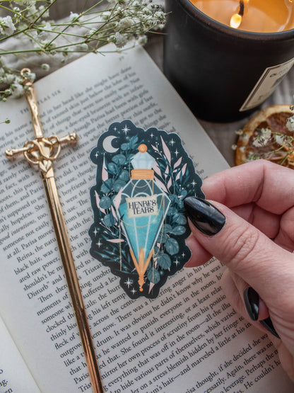 Henri's Tears Elixir Bookish Quote Sticker | Everflame