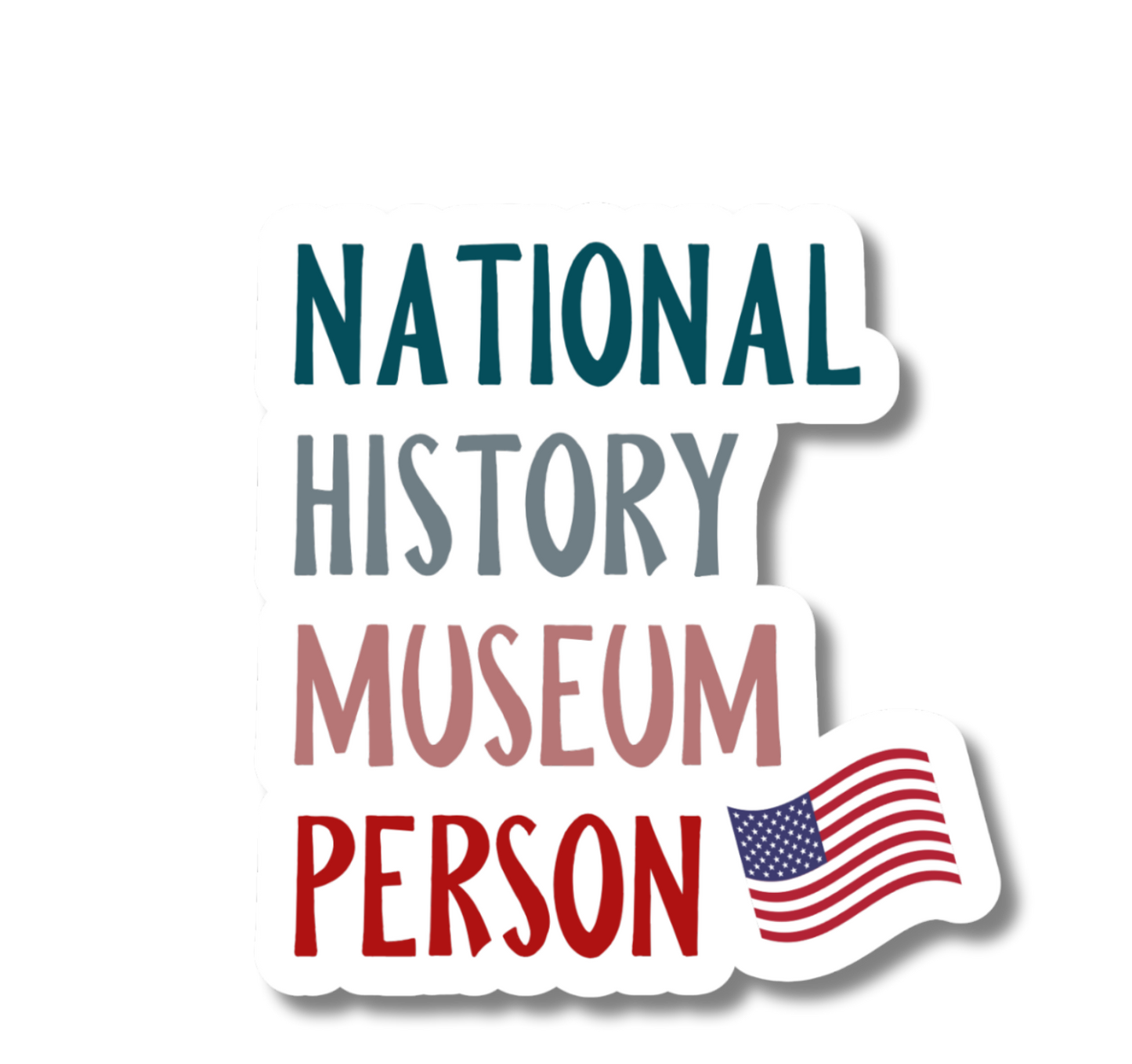 National History Museum Person 3" Vinyl Sticker