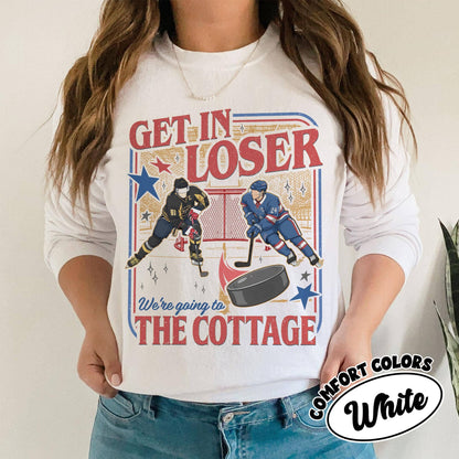 Get In Loser Comfort Colors Shirt, Pride Flag T-shirt