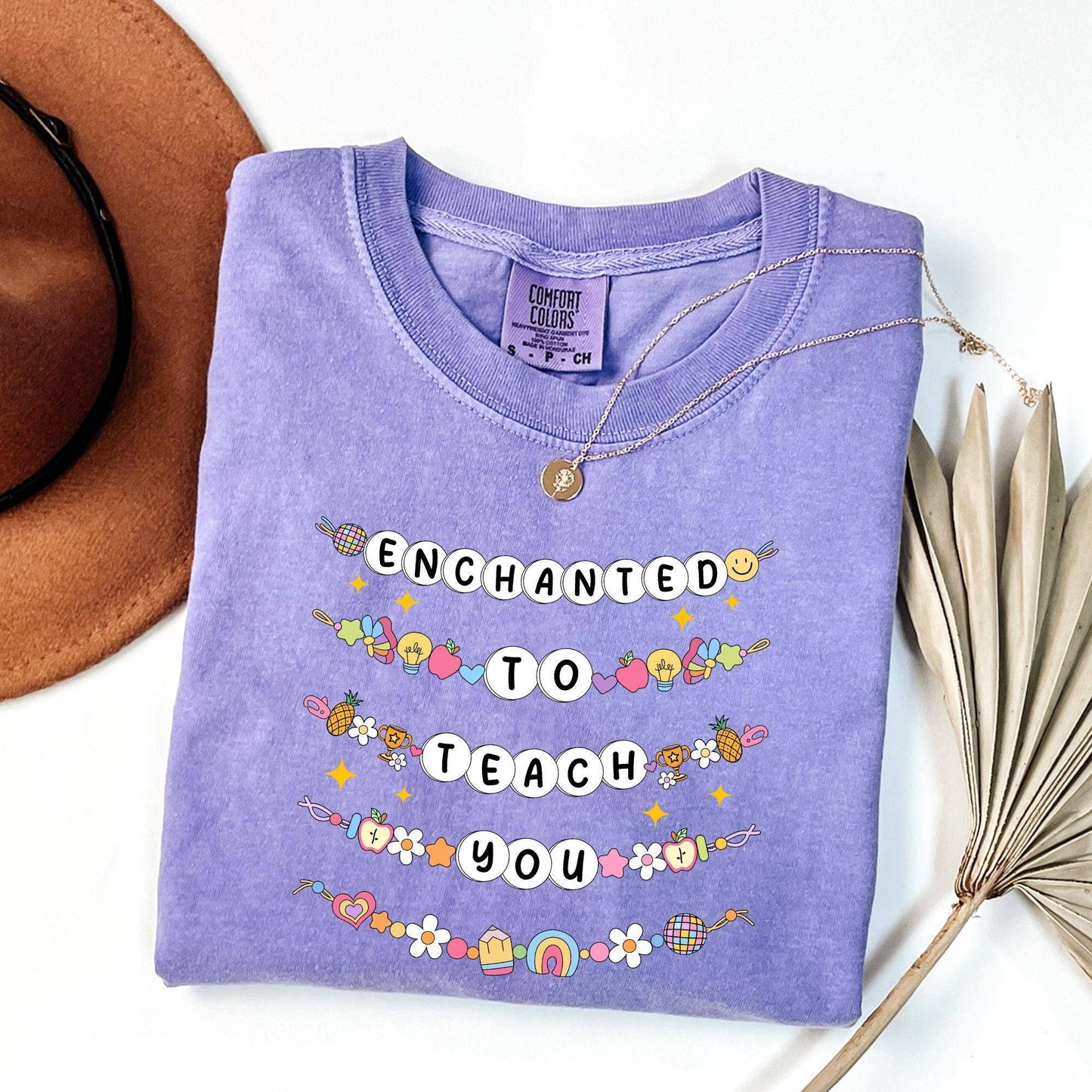 Comfort Colors Enchanted to Teach You Teacher Shirt,Cute Tee