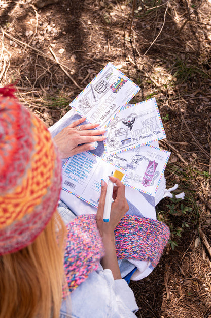 Color Your Own Illinois State Postcard