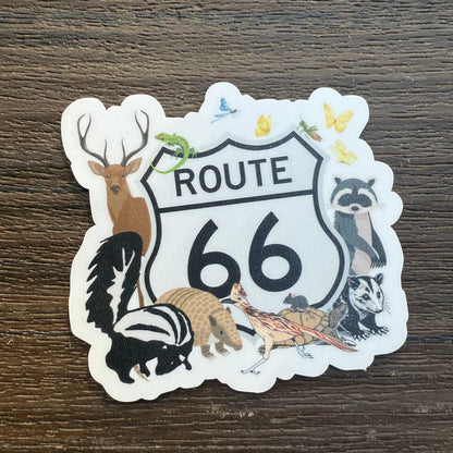 Animals of Route 66 - 3" Vinyl Sticker
