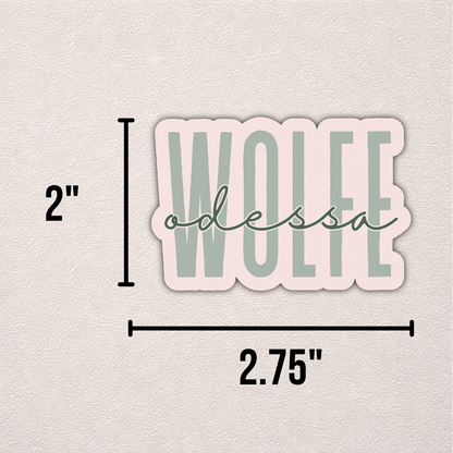 Odessa Wolfe | Shield of Sparrows Sticker